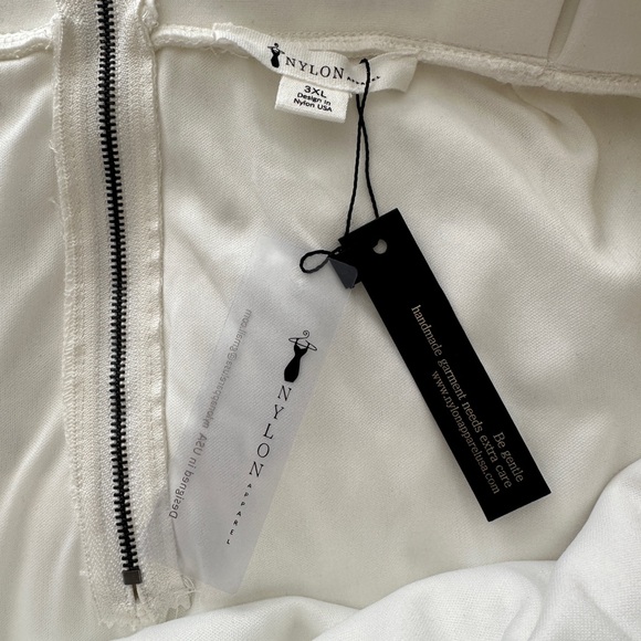 NYLON APPAREL - RHINESTONE WHITE FRINGE SKIRT TAYLOR SWIFT - Picture 5 of 5